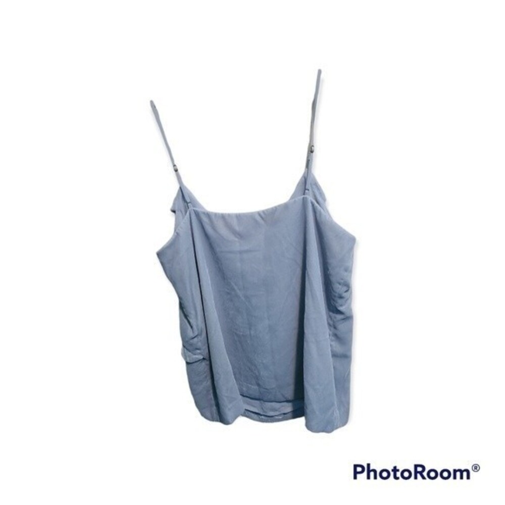 J. Crew Gray Velvet Ruffle Tank Top - Picture 3 of 7